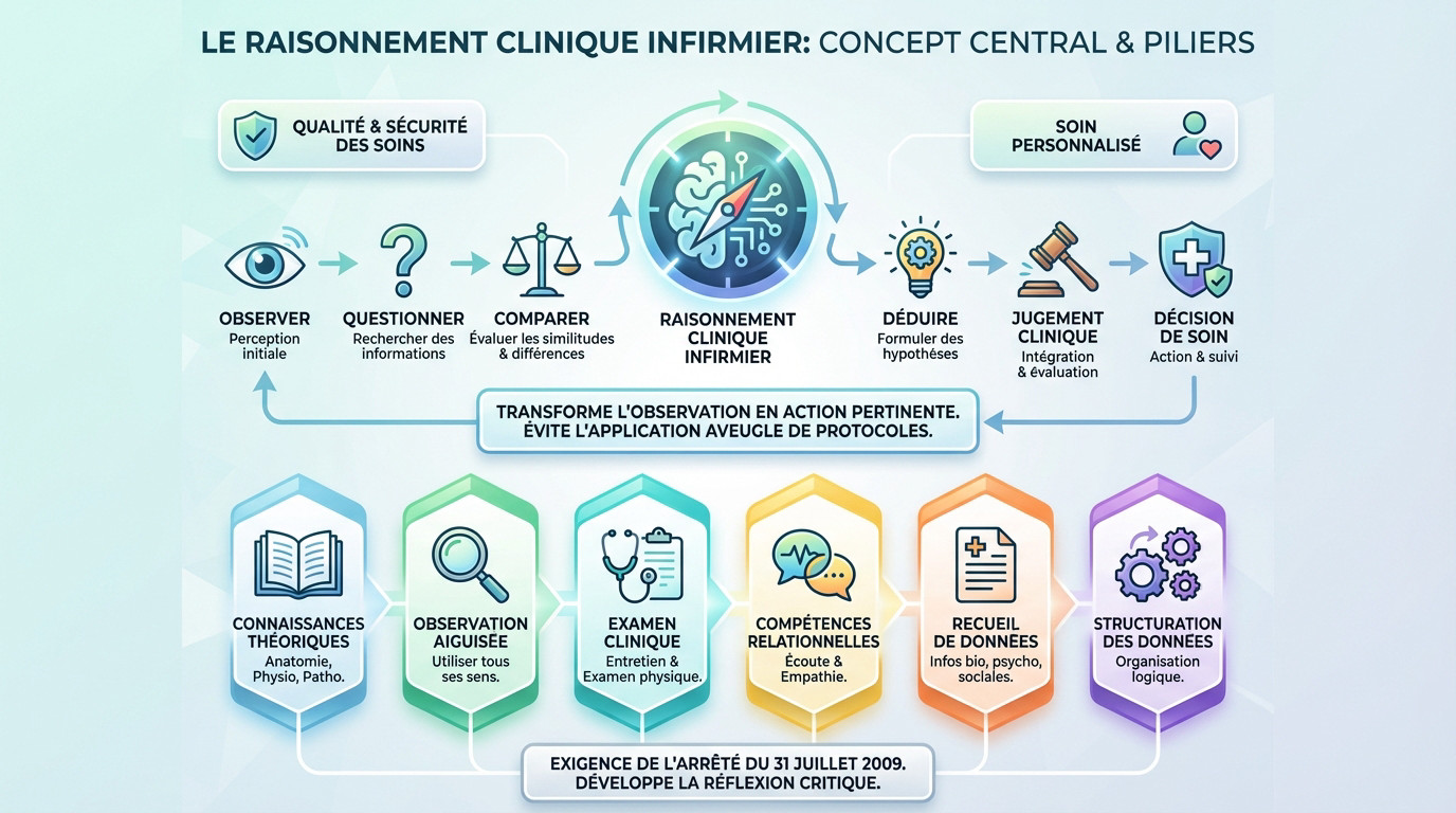 UE 3.1 : raisonnement clinique infirmier expliqué avec exemples