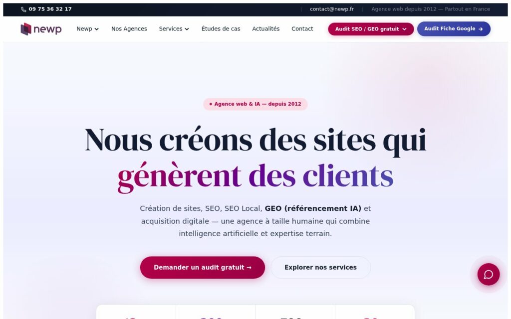 NEWP – Stratégies digitales sur mesure pour infirmiers libéraux, audit gratuit inclus
